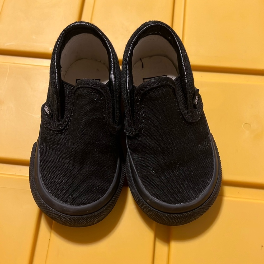 Childrens Black Vans